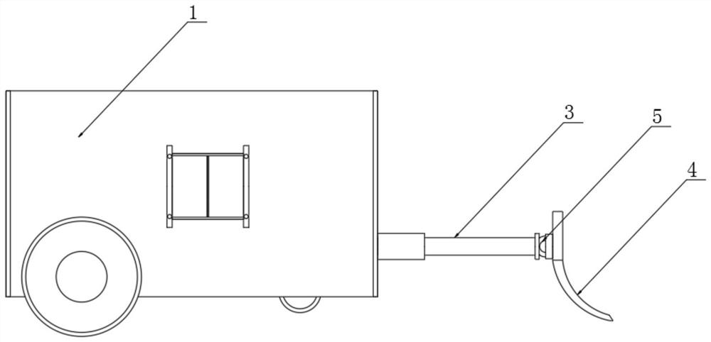 Scraping shovel type manure cleaning device for livestock and poultry farms