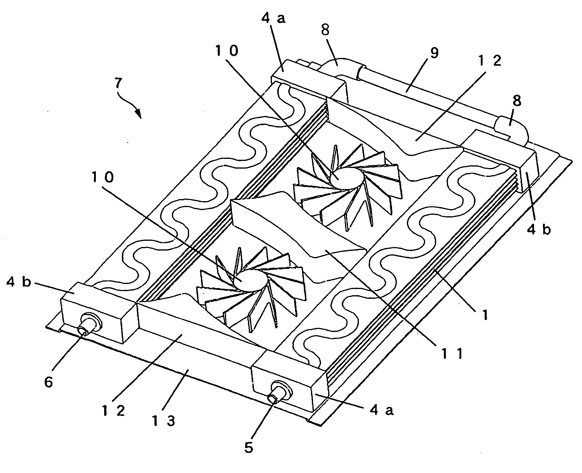 Radiator and heatsink apparatus having the radiator