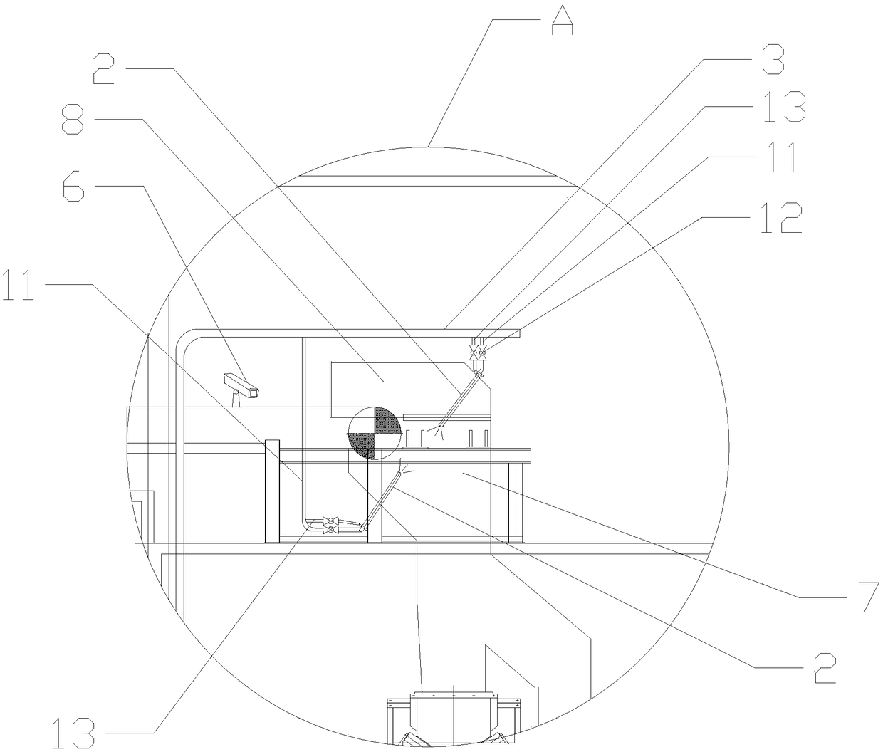 Belt conveyor dust suppression device