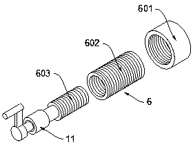 Space-adjustable anti-extrusion conveying device for storing OLED (Organic light emitting diode) material