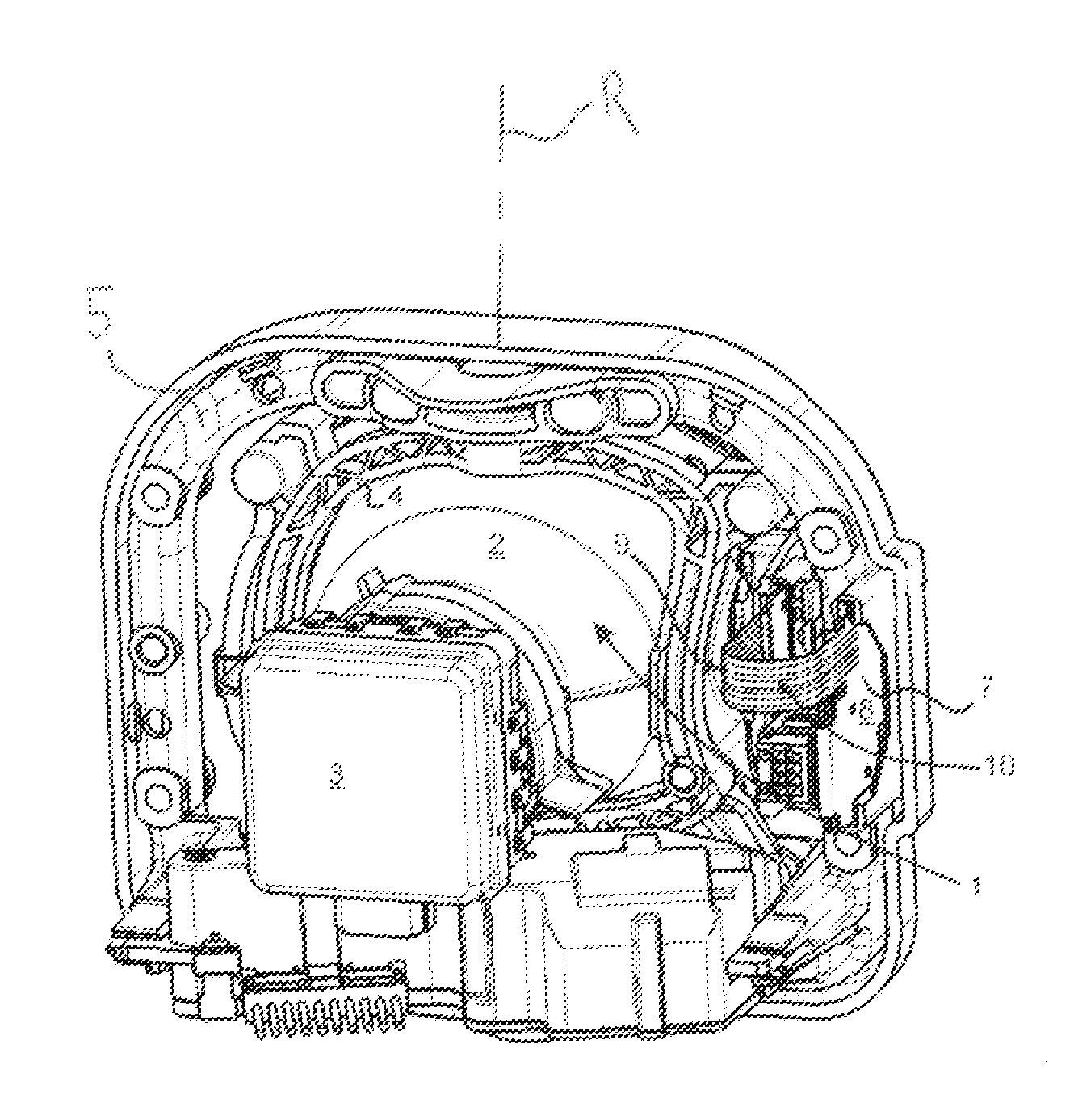 Optical module for motor vehicle headlamp equipped with a device for electrical connection to remote devices