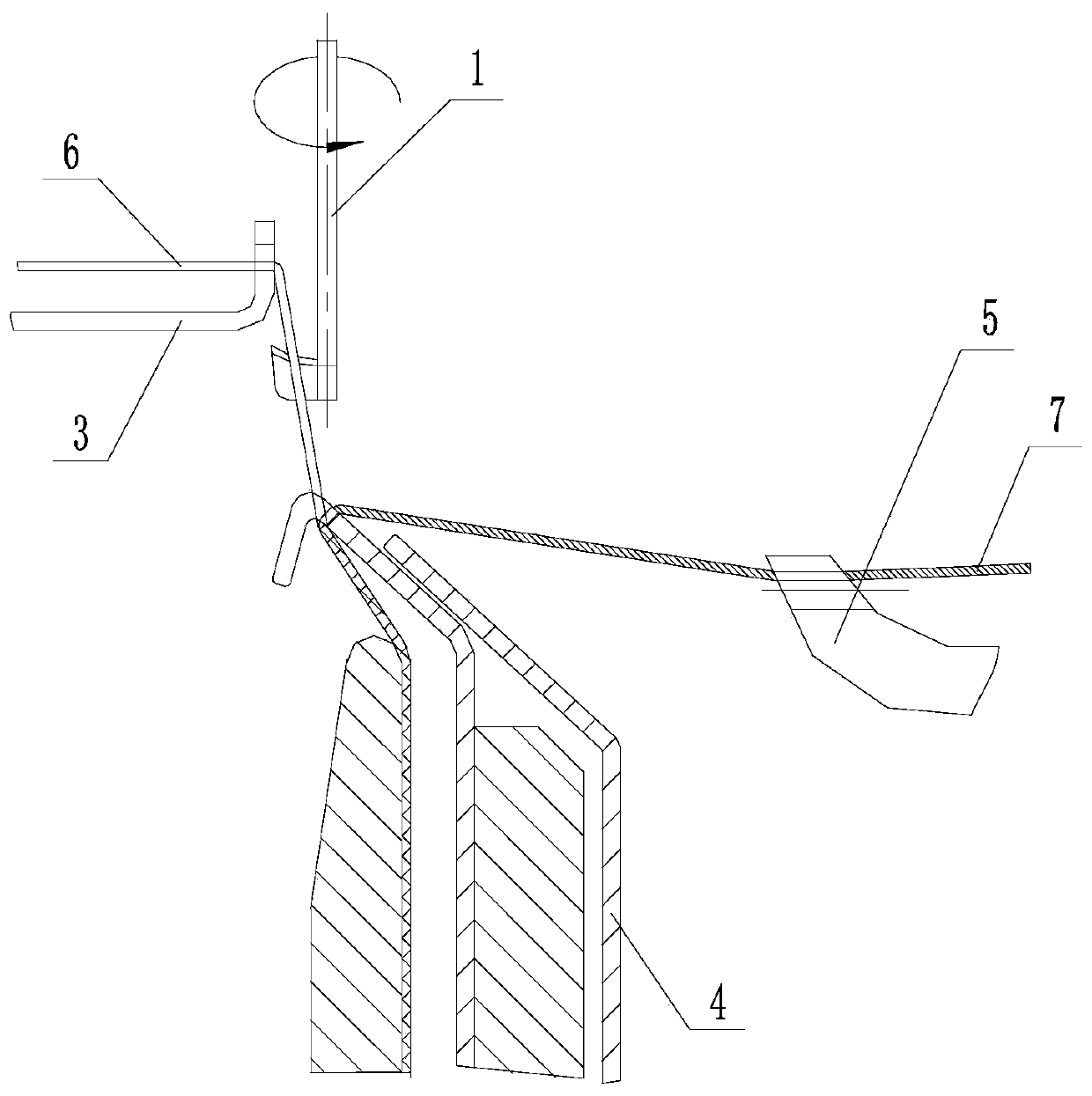 Weaving method of netty fabric