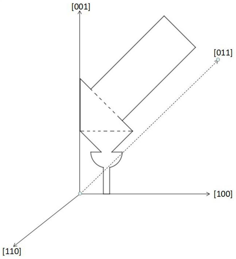 Mold shell and method for preparing [011] or [111] oriented single crystal high-temperature alloy