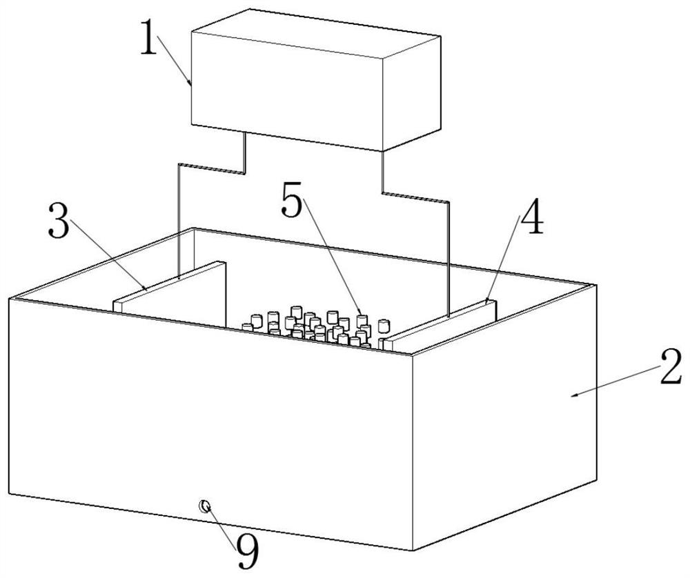 Waste water organic pollutant degradation system based on perovskite three-dimensional electrode