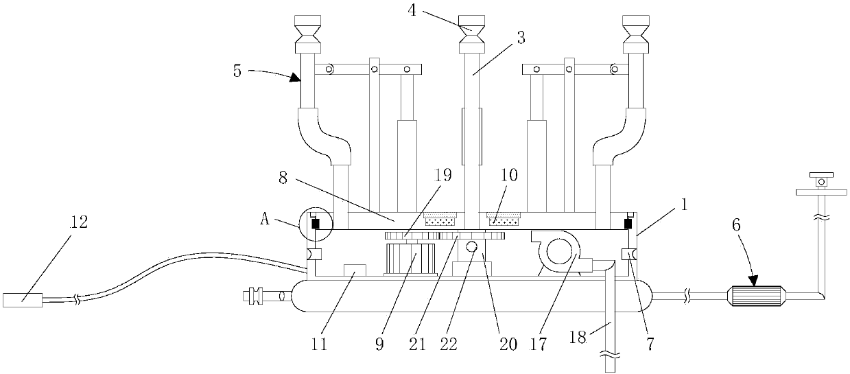 Water spraying device for artificial garden