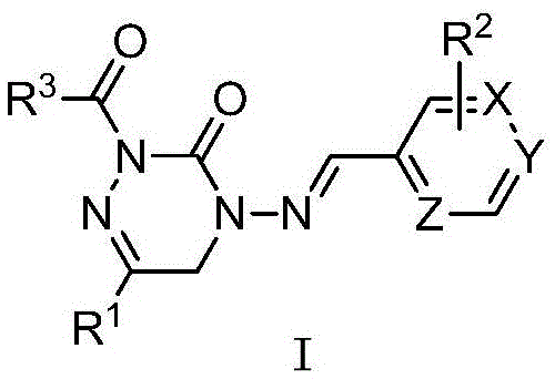 Heterocyclic imide derivative containing bisamide structure and preparation method and application thereof