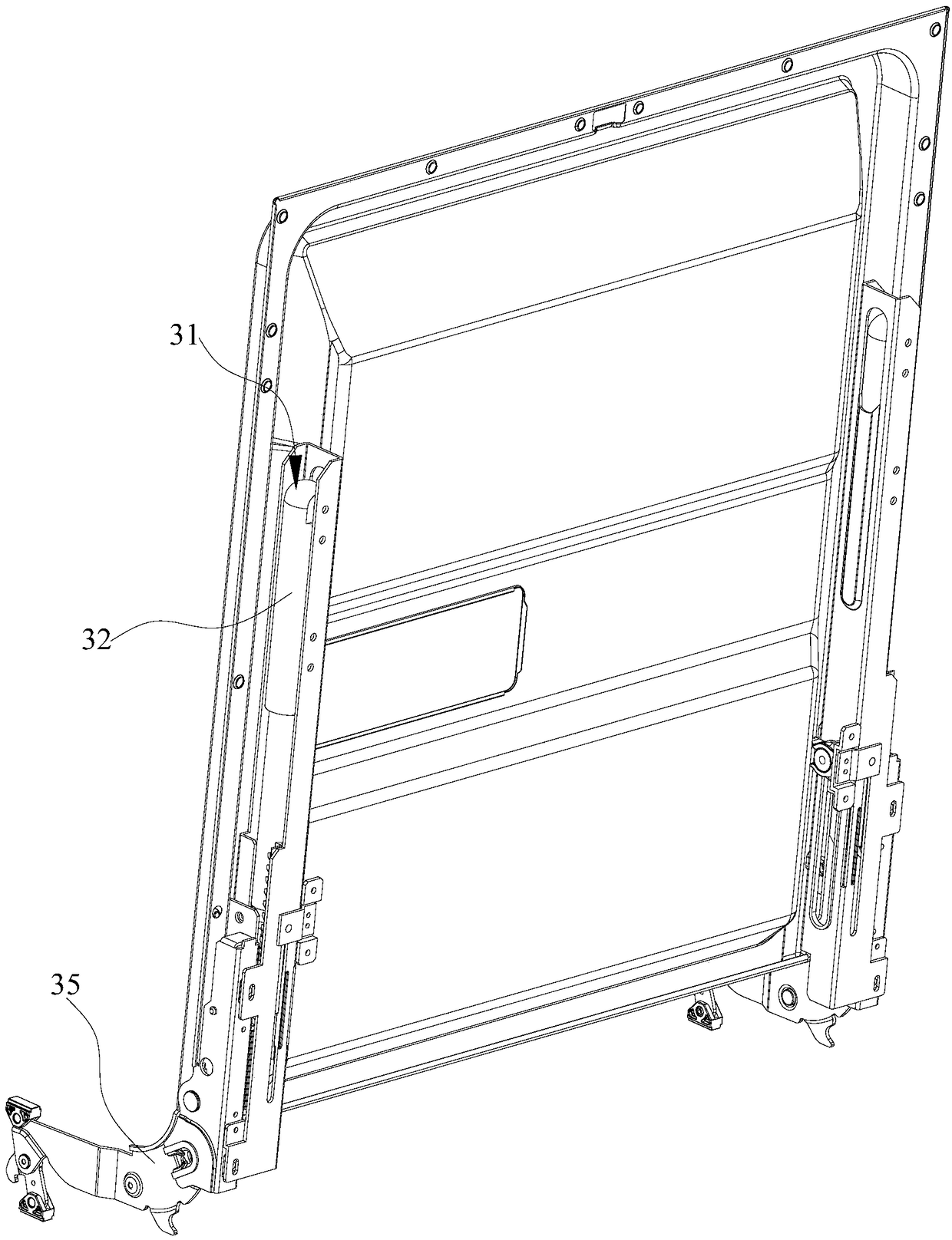 Automatic door opening and cLosing device, system and method and eLectric appLiance