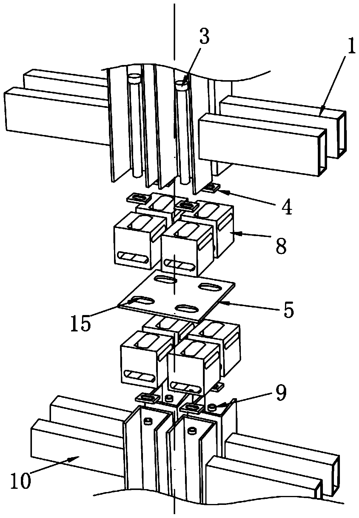 Multi-module structure and its connection method for 3D box-type assembled light steel structure