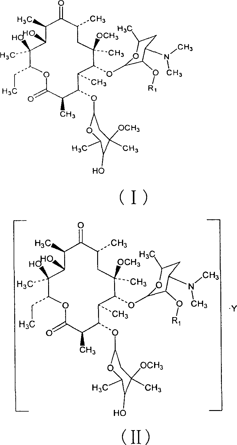 Clarithromycin derivatives and its preparation process and pharmaceutical application