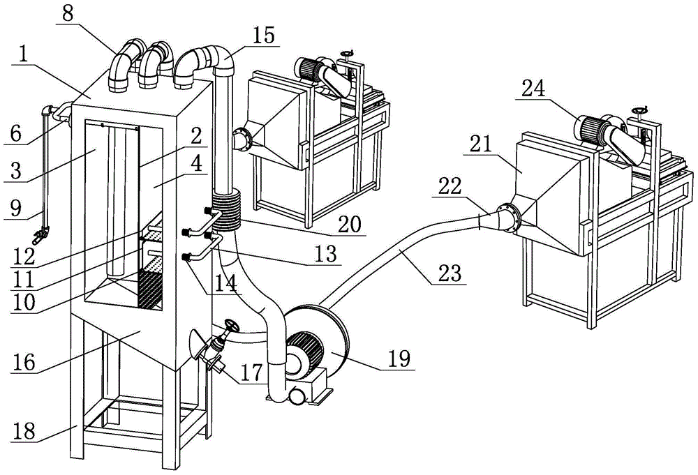 Refractory brick processing machinery construction environment spray dust collector