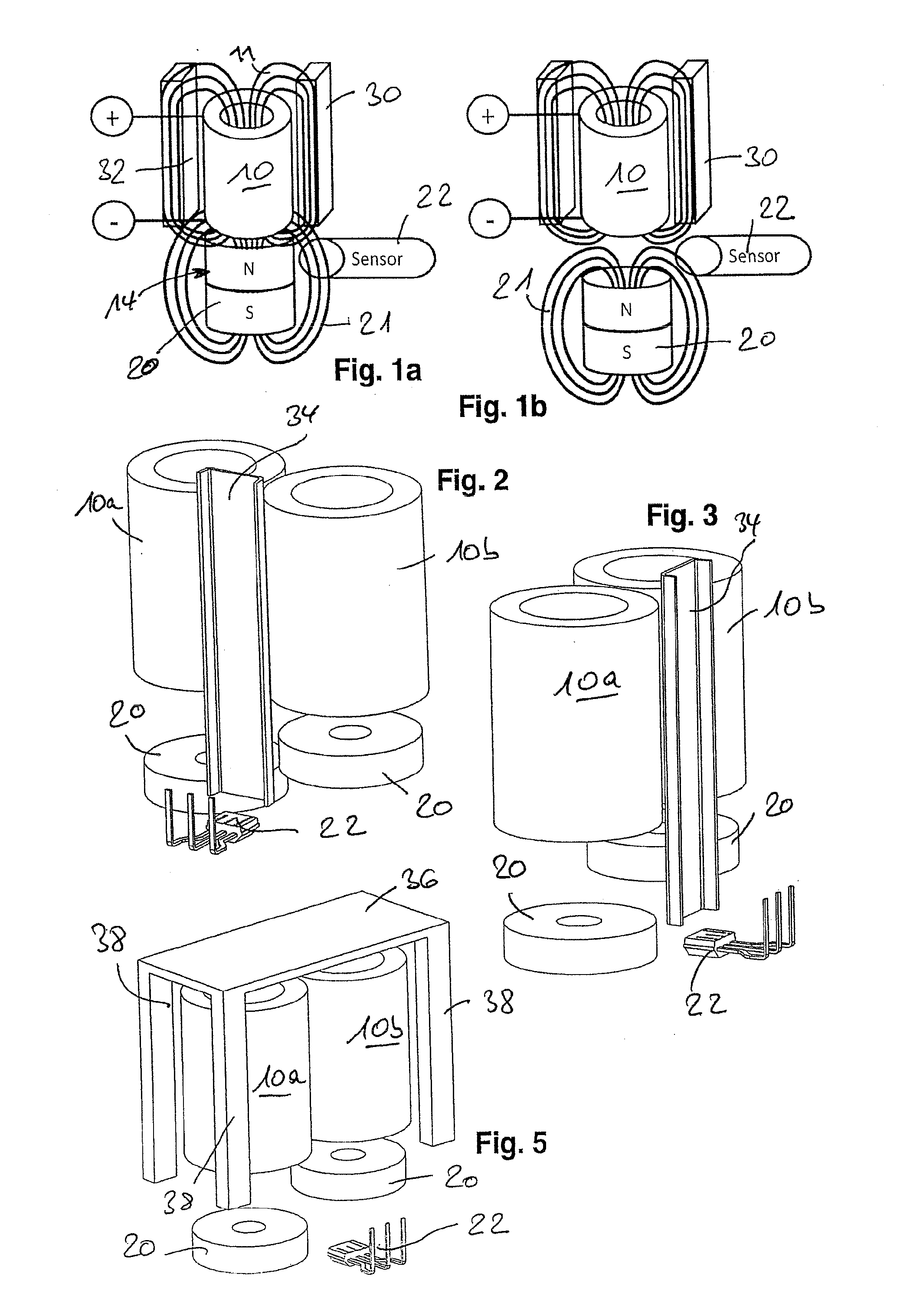 Electromagnetic actuating device