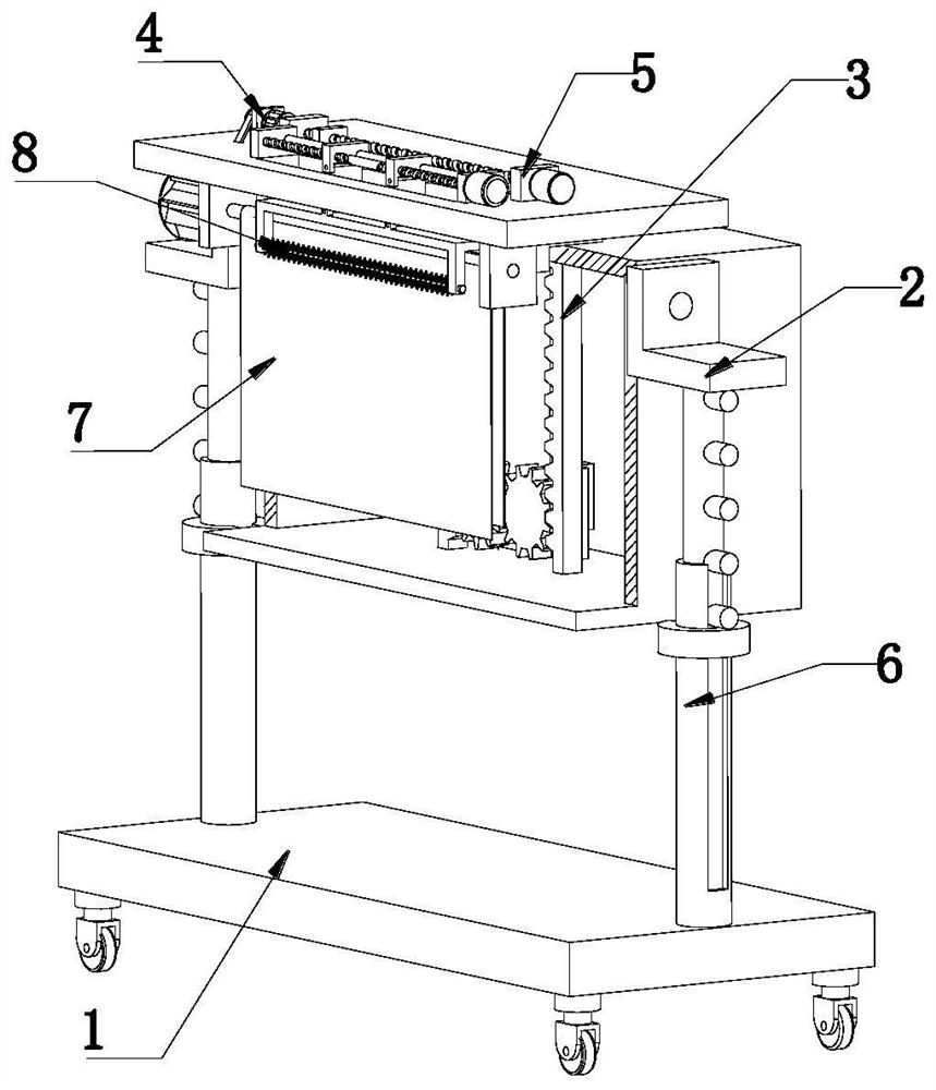 Computer multimedia teaching device for ideological and political education