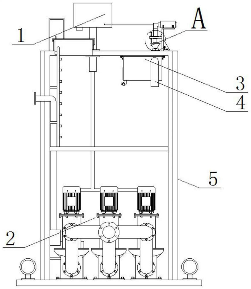 Efficient low-noise sewage lift pump station deodorization all-in-one machine