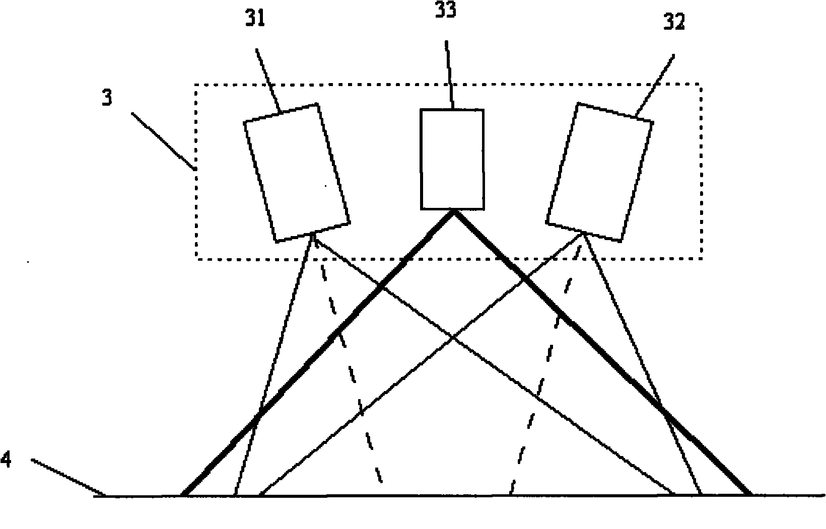 Cement concrete pavement joint dislocation detection device and method based on binocular vision