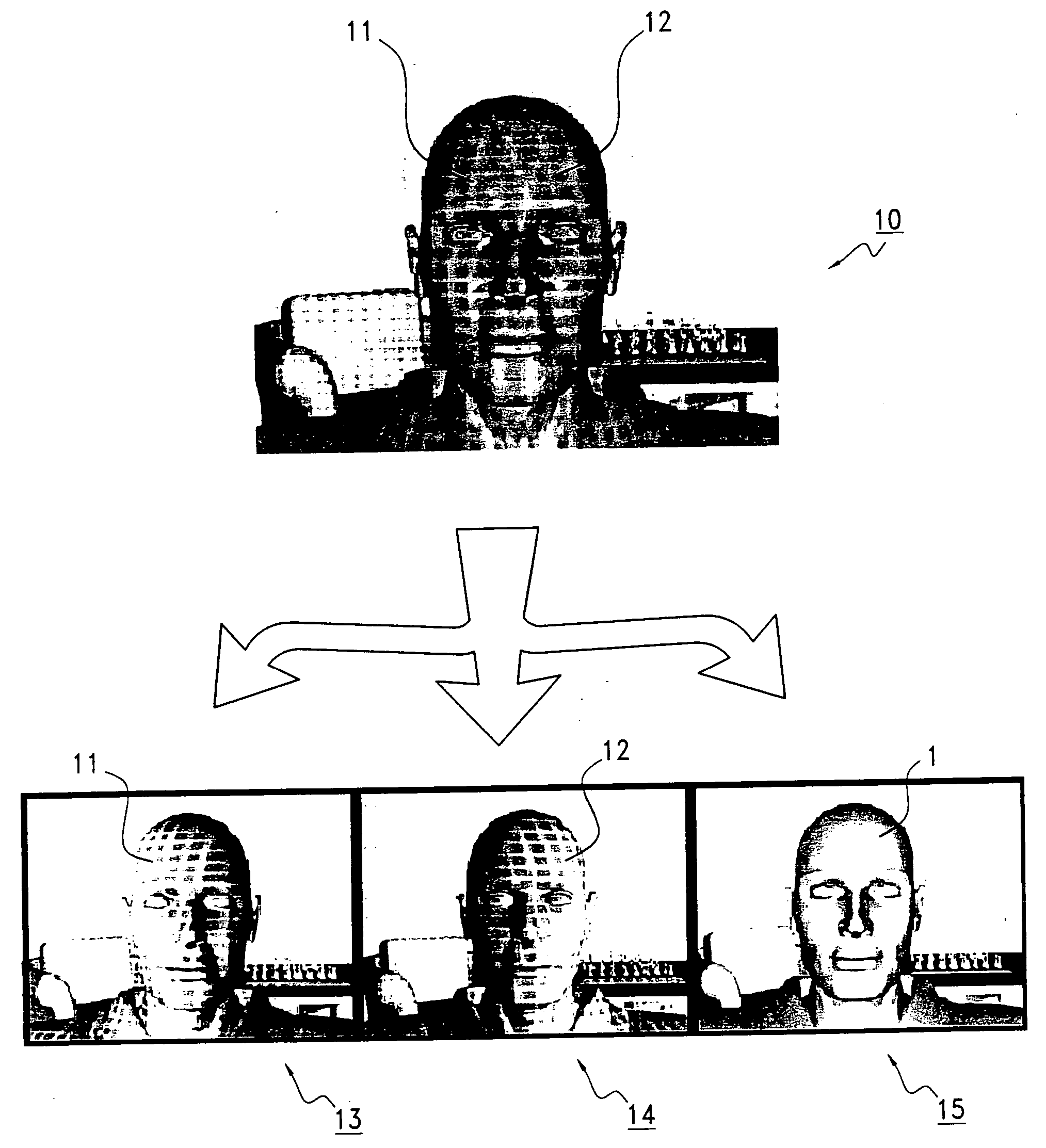 System and method for inputting contours of a three-dimensional subject to a computer