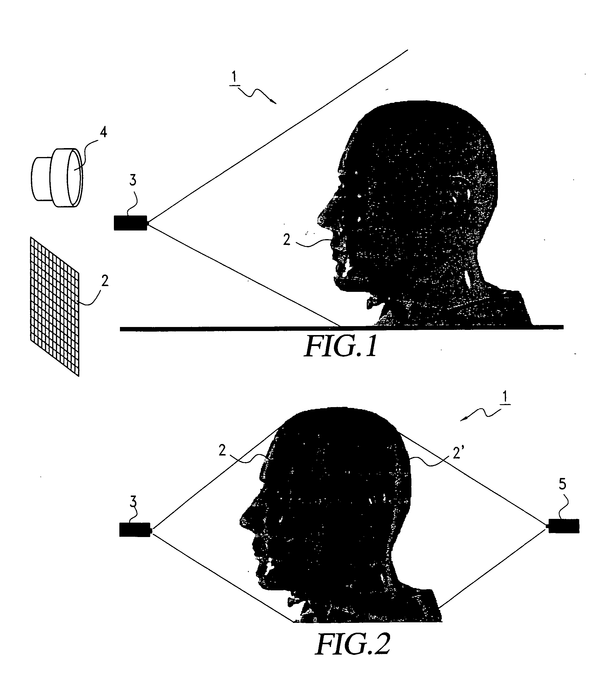 System and method for inputting contours of a three-dimensional subject to a computer