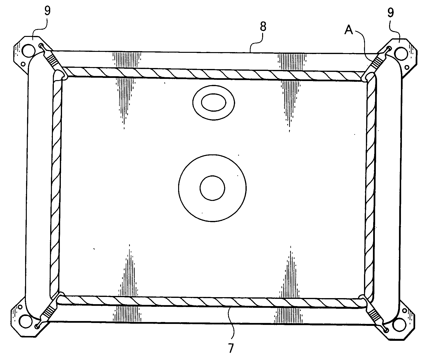 Degaussing coil holder