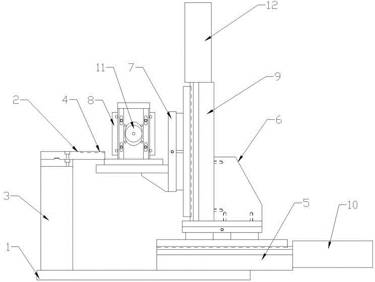 Single-face skiving machine for pin of inductance coil