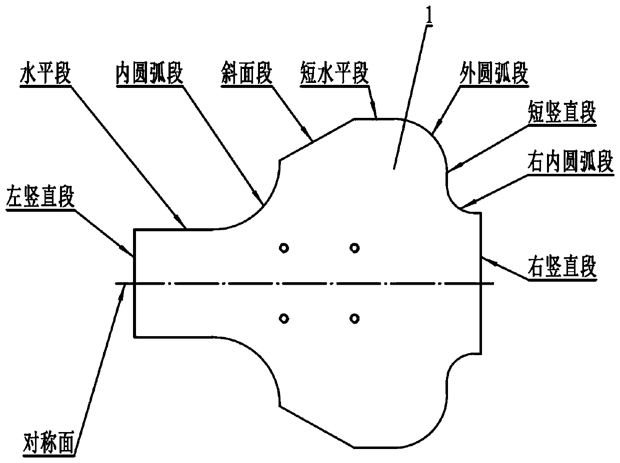 Spatial structure balance weight device for reflector antennas