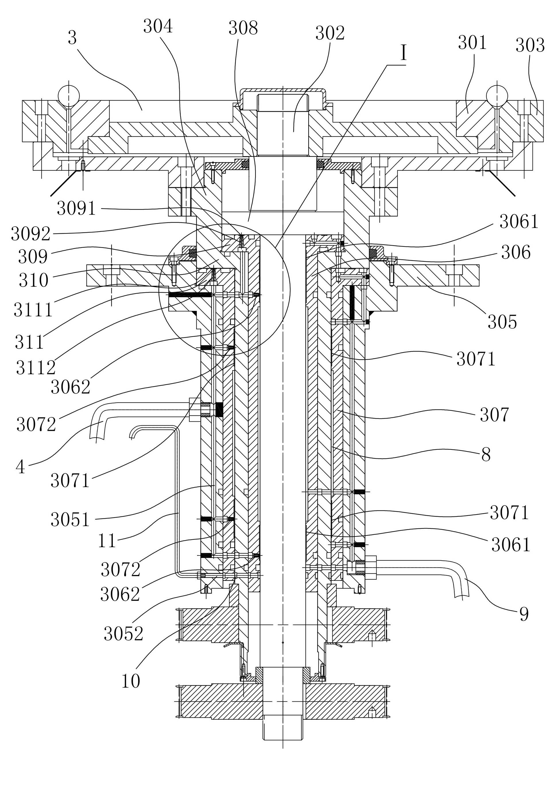 Ball crusher with double-rotor hydrostatic bearing structure