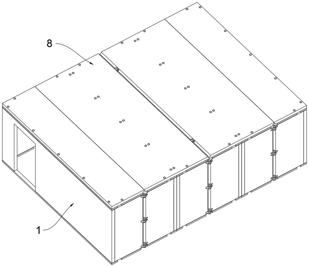 Far infrared plate assembly type sauna room body