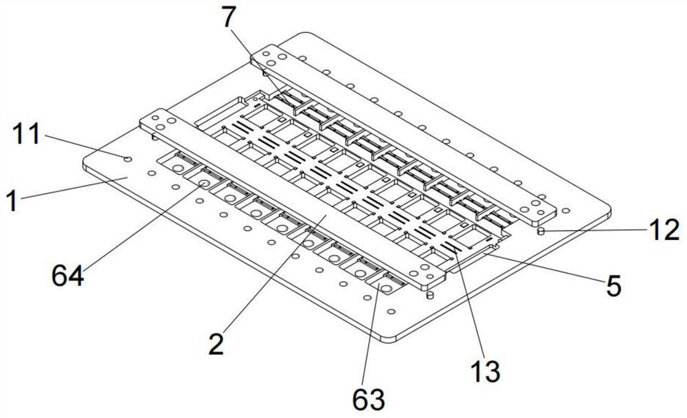 Universal furnace-passing jig of jointed board structure