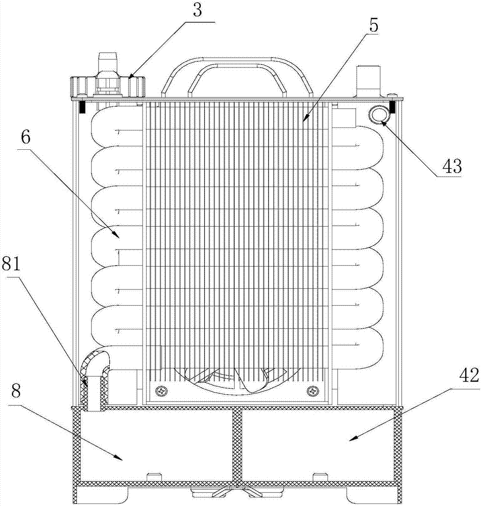 Smoke sampling dewatering device