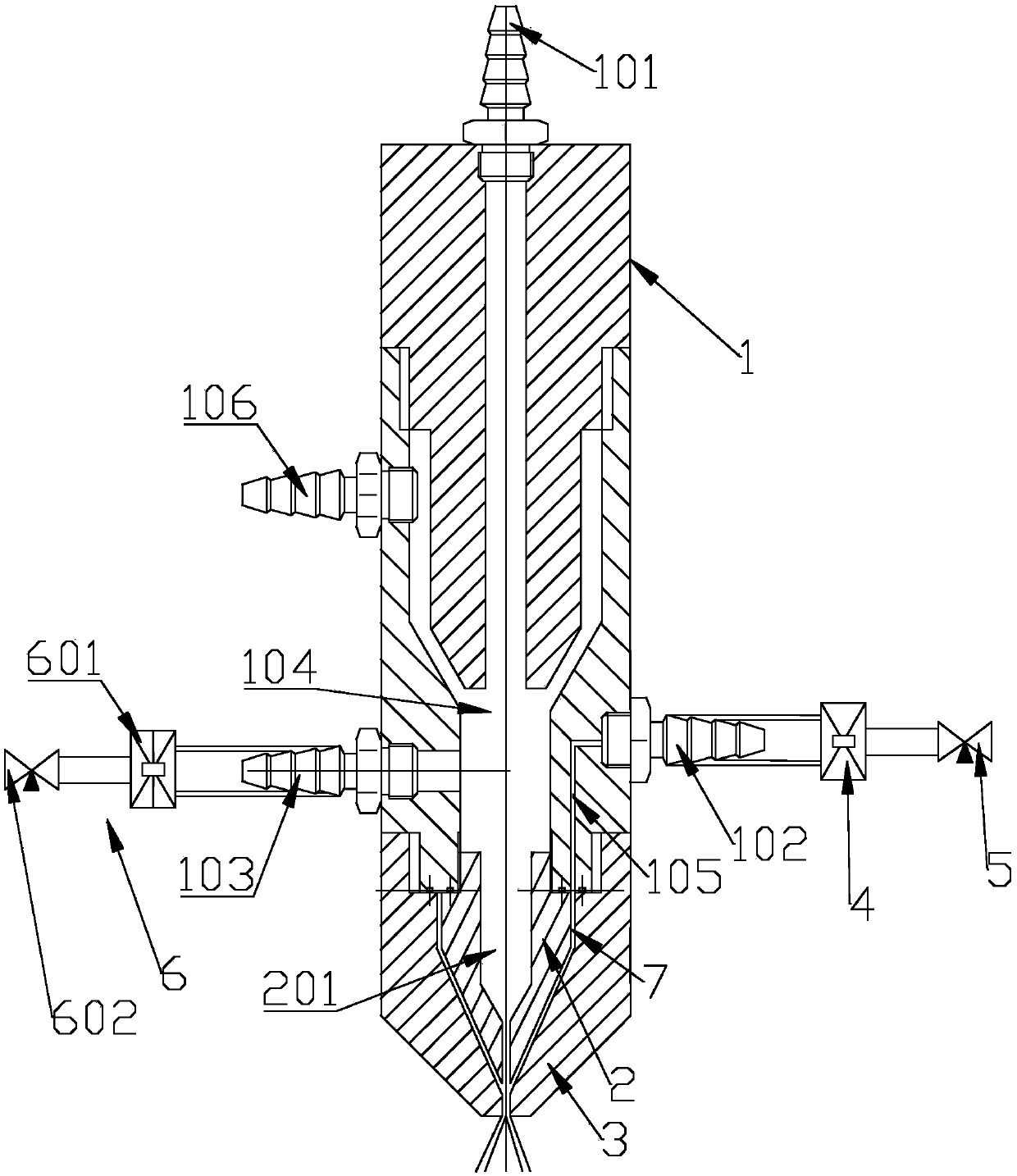 Novel liquid spot-spray torch and spot-spray method thereof