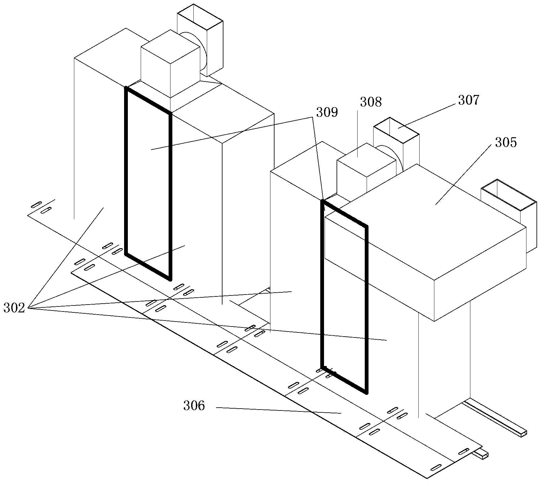 Modularized box type charging and battery swapping station