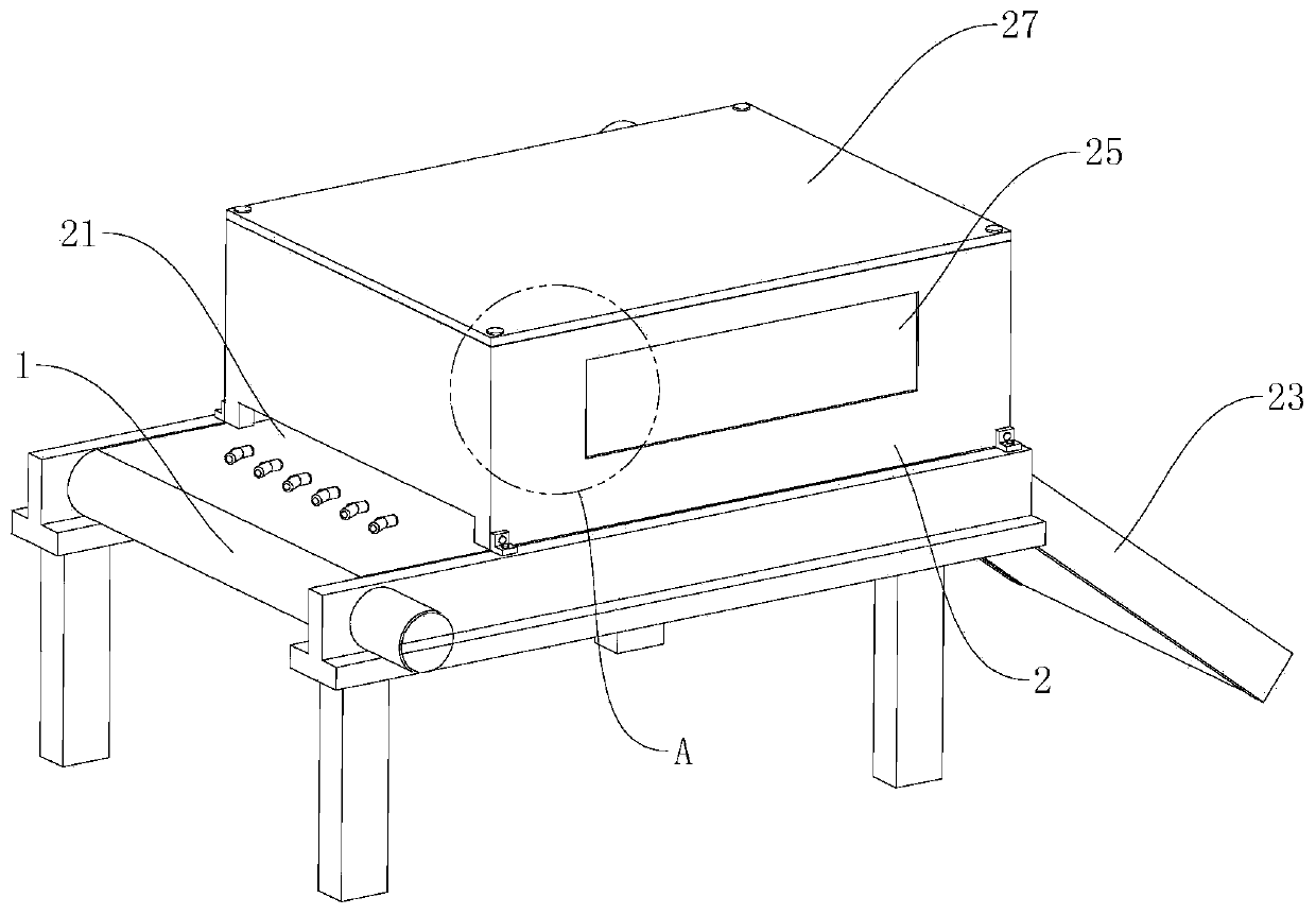 Ginger slicing device for deep processing of ginger slices