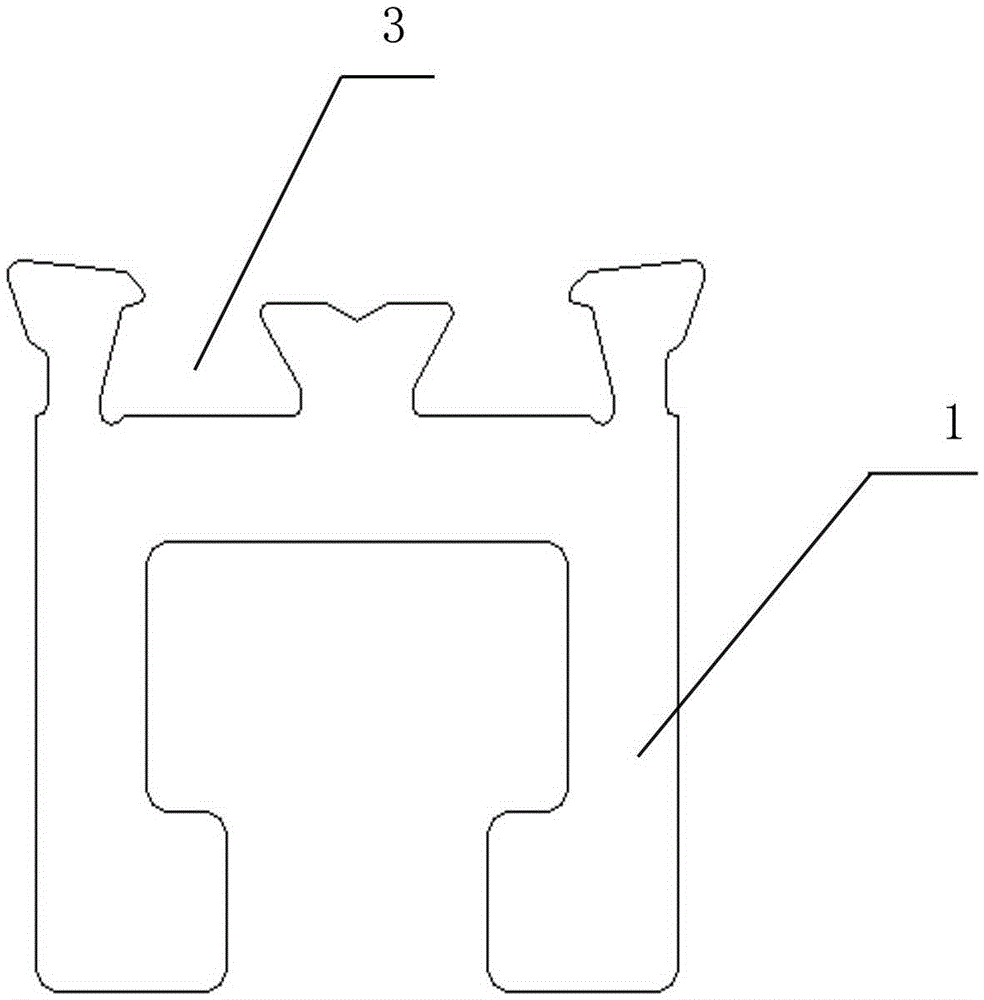 Penetrating bar type aluminum alloy heat insulation section bar and machining method