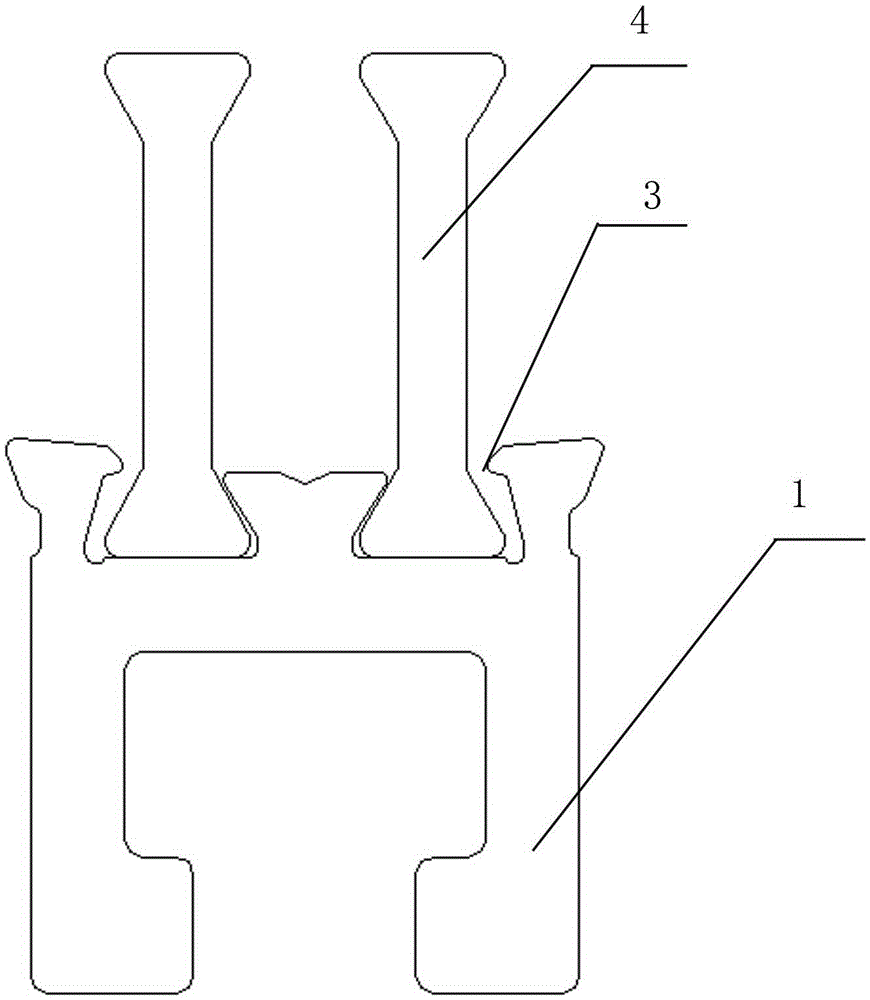 Penetrating bar type aluminum alloy heat insulation section bar and machining method