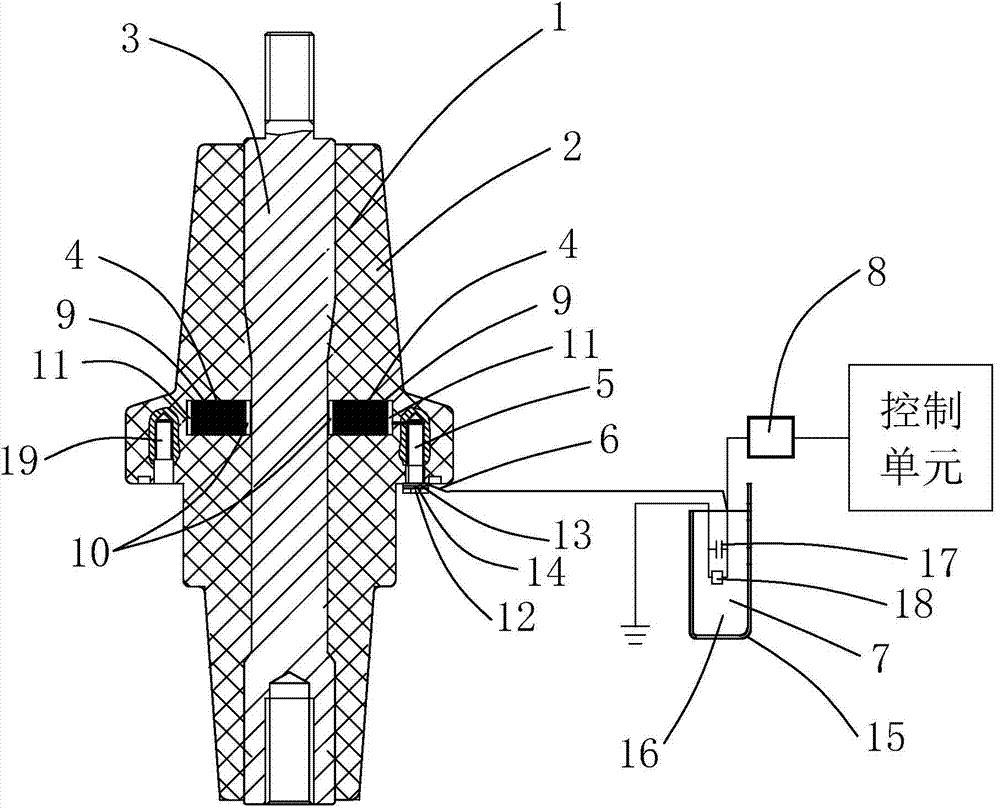 Hoop voltage sensing device