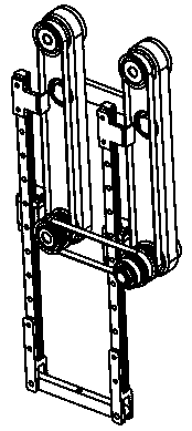 Electric cylinder drive two-translation grabbing robot mechanism of synchronous belt transmission structure