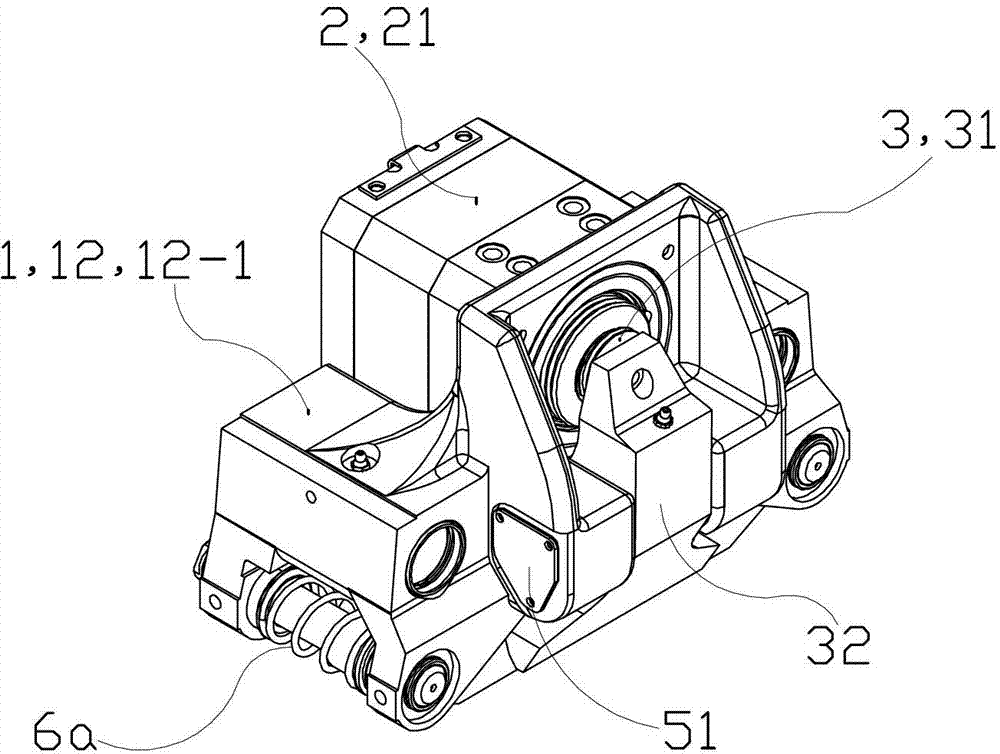 Hydraulic pressure braking clamp device