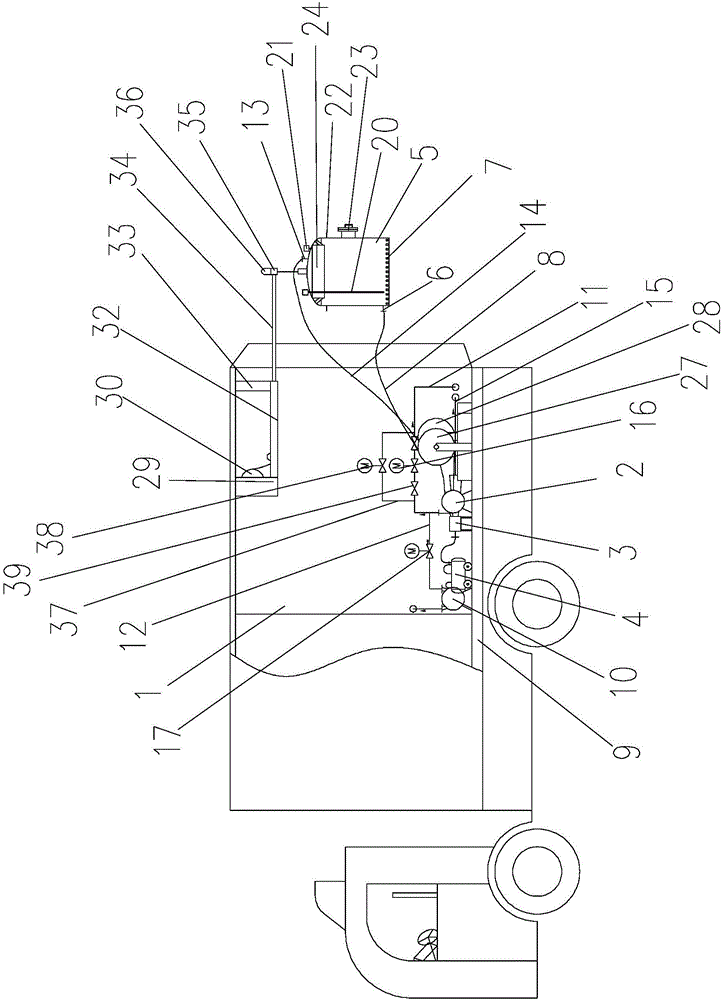 High-reliability emergency drainage vehicle