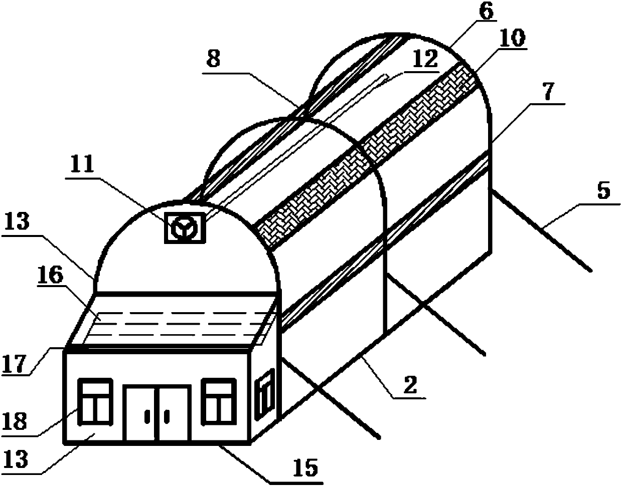 Device for improving livable performance of cave and installation method of device