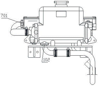 Sea/fresh water heat exchange system of marine water cooling diesel engine and heat exchange method