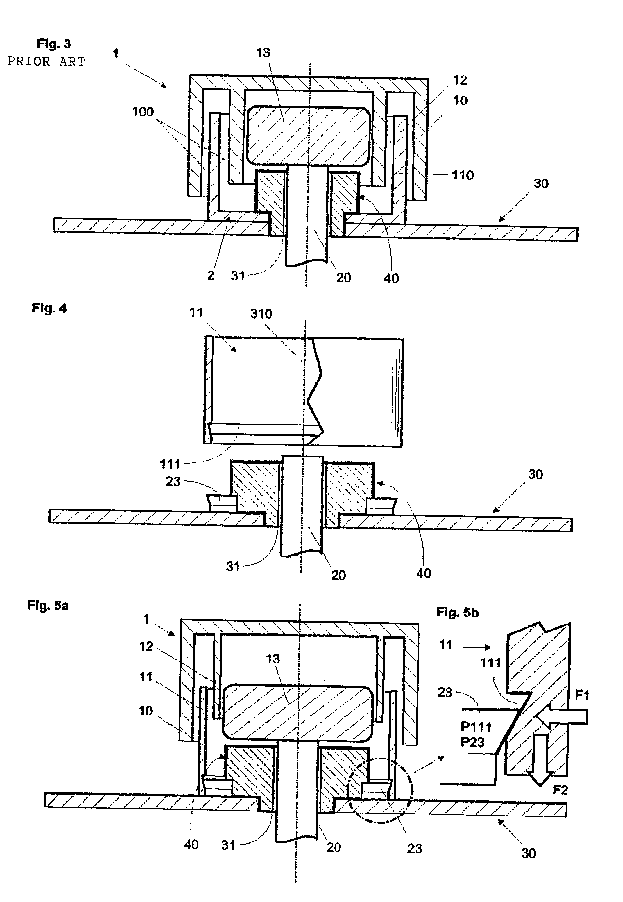 Baffle seal with removable ring element, and balance equipped with the baffle seal