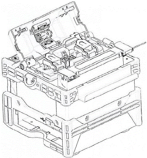 Windproof cover assembly of fiber welding machine