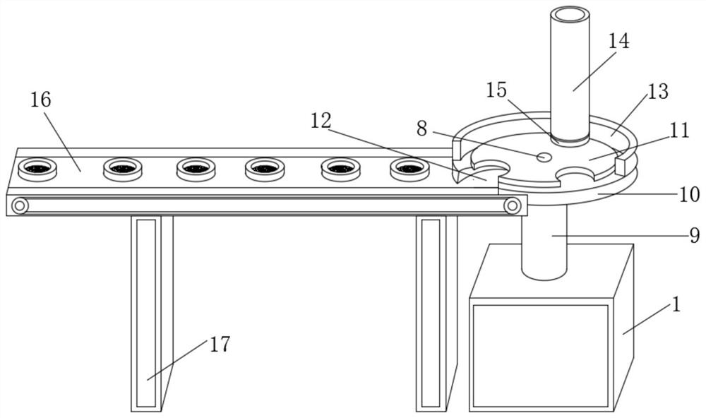 Automatic feeding device based on transformer iron core production