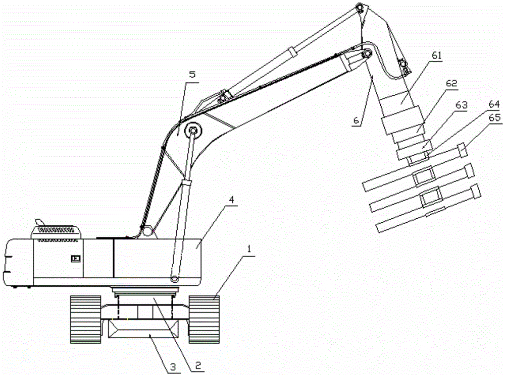 Dam breaking opening pile jetting machine and pile jetting method thereof