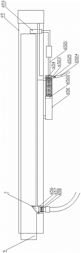 Dam breaking opening pile jetting machine and pile jetting method thereof