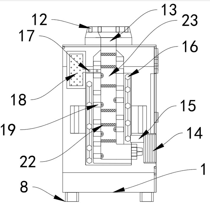 Electrocatalytic oxidation biological promotion effect-improving device