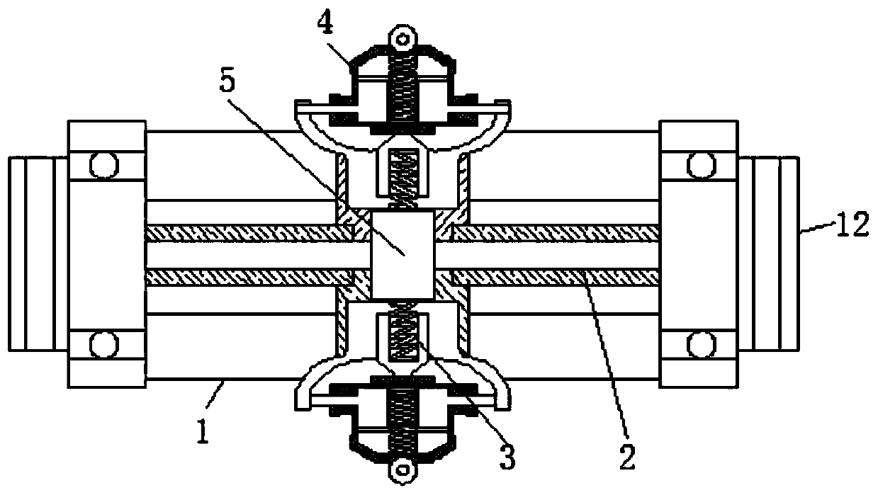 Throttle shaft with axial positioning structure