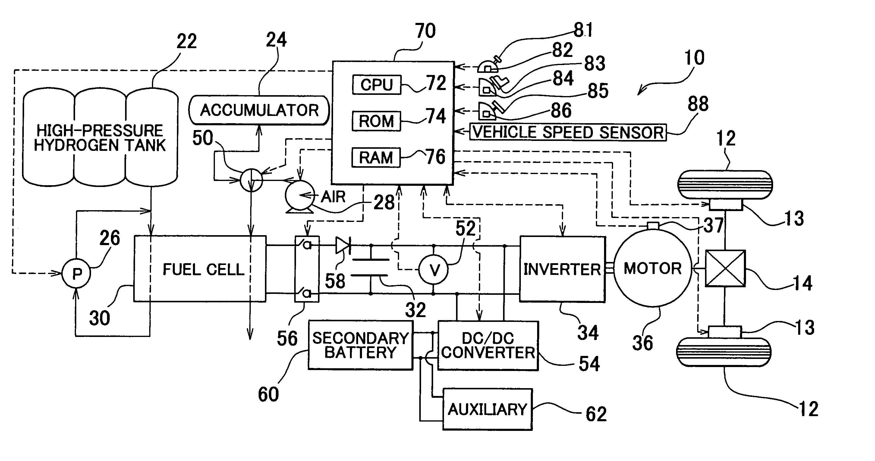 Drive unit and vehicle equipped therewith