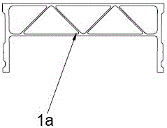 Beam, floor and corner uptight column composite structure of building aluminium alloy templates