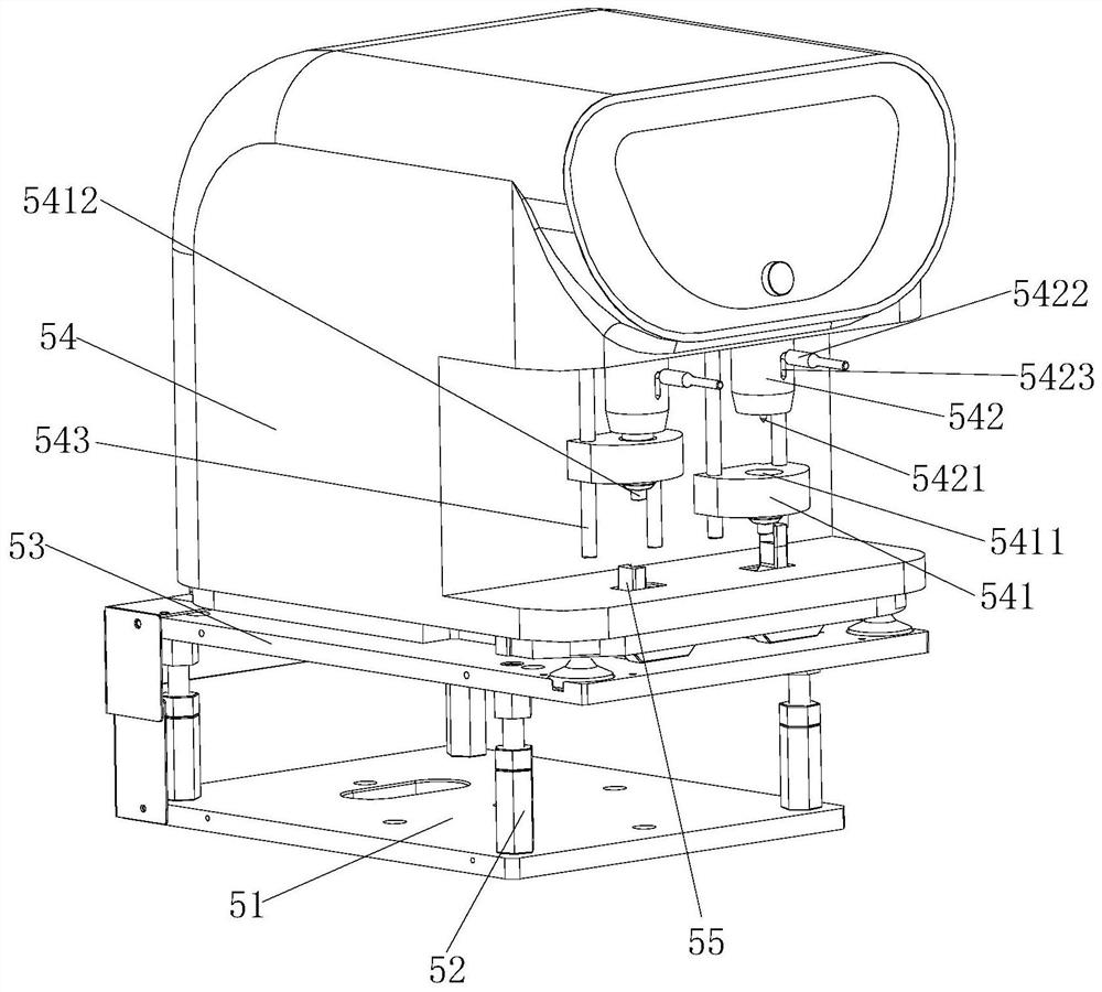 Shifting block mechanism and blood detection device using same