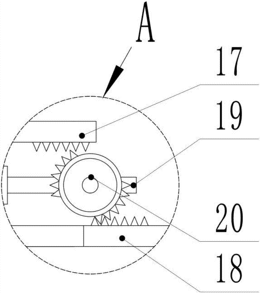 Smashing and screening device for compound fertilizer production