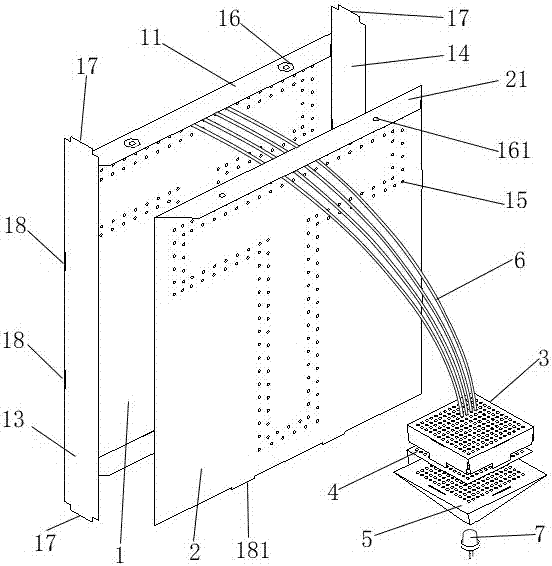 A lighting fixing module for a colored metal model and a manufacturing method thereof